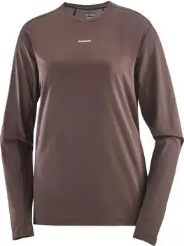 Salomon CORE Langarmshirt braun/weiss
