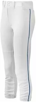 Mizuno Select Piping Pants Low Rise Fit (350314) weiß/königsblau