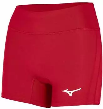 Mizuno Volleyball-Shorts mit erhöhter Schrittlänge, 10,2 cm (440709) rot/ausflug