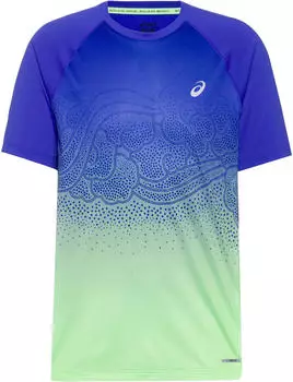 Asics Road Fade SS Top (2011D512) cobalt burst/illuminate green