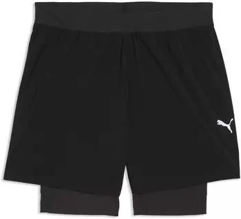 Puma Dreamrun 2-in-1 dryCELL 5 Laufshorts Herren Kleidung Schwarz Black (528551_01)