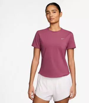 Nike Swift Dri-FIT Kurzarm-Laufoberteil (Damen) - Lila XL (EU 48-50) HM9698-634