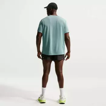 Nike Miler Dri-FIT UV Kurzarm-Laufoberteil für Herren Grün DV9315-017