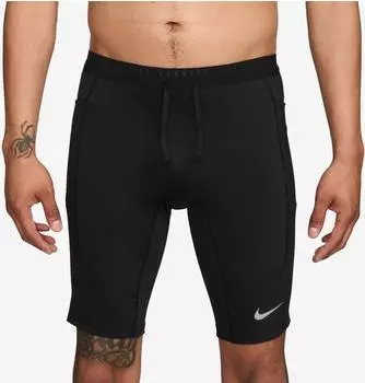 Nike Stride Dri-FIT 1/2 Laufleggings (Herren) - Schwarz IF2040-010