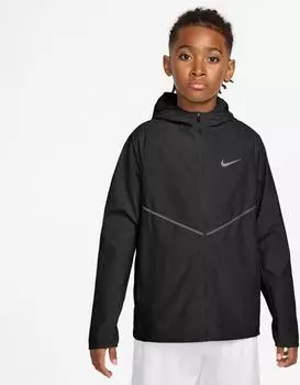 Nike Miler Repel Trainingsjacke mit UV-Schutz (Kinder) - Schwarz IO3389-010