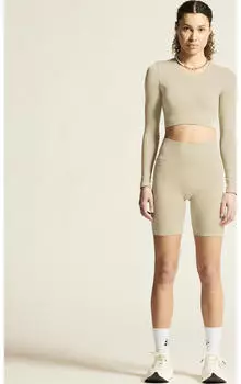Craft Collective Rib kurze Leggings (1916016) hay