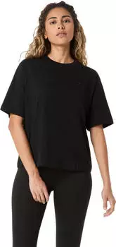 Asics Spiral Embroidery Relaxed Tee performance black