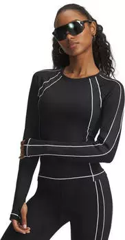 Under Armour ColdGear Zip-Sweatshirt Damen (6003999) black/white/metallic silver