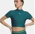 Under Armour HeatGear Cropped Mock Kurzarm Funktionsshirt