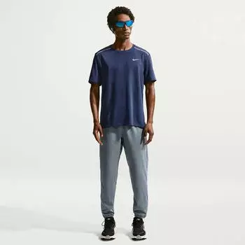 Nike Miler Dri-FIT UV-Schutz Kurzarm-Laufoberteil (IF2082-410) midnight navy/obsidian