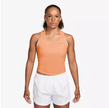 Nike Tempo Dri-FIT Cropped Mesh Tank Top (IF1480-852) orange pulse/photon dust