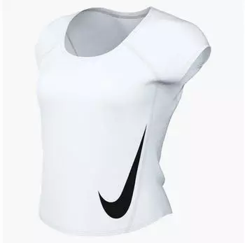 Nike W NK Tempo Swoosh Run DF SS Slim Fit (21653649) white/photon