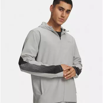 Under Armour Velociti Storm Kapuzen-Laufjacke (6005900) grau