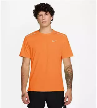 Nike Miler Dri-FIT UV-Protection Kurzarm-Laufoberteil (IF2082-803) total orange/safety orange