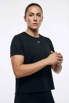 Under Armour Velociti Pro Kurzarm-Laufshirt (6009540-001) schwarz/reflektierend