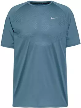 Nike Stride Dri-FIT ADV Kurzarm-Laufoberteil (Herren) (HV5203) mineral slate/reflective silv