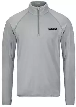 CEP Core Run Thermal Zip Longsleeve Herren (W55Z6-040) grau