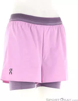 On 3 Performance 2/1 Shorts Damen (1WF1012-4416) rosa