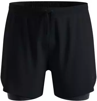 Odlo Zeroweight Print 2-in-1 Shorts Herren (324252-15000) schwarz