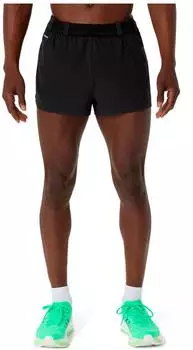 Asics Metarun Split Shorts Men pure black