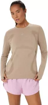 Asics Road Seamless LS Top Laufshirt (2012D290-200) greige