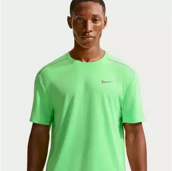 Nike Miler Dri-FIT UV-Protection Kurzarm Lauf-Top (IF2082-336) illusion gr&uuml;n/reflective silv
