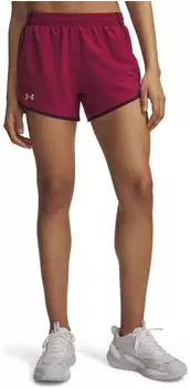 Under Armour UA Fly By 3" Novelty Shorts red - reflective
