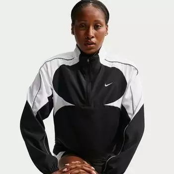 Nike W NK Tempo SWSH DF JKT Laufjacke schwarz/weiß/cool grau