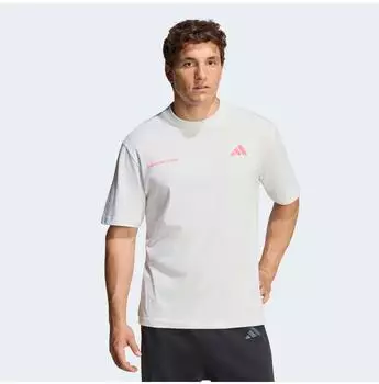 Adidas RCC TEE M Laufshirt himbeer/weiß