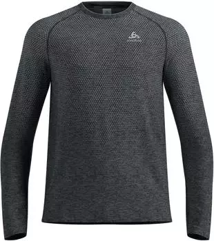 Odlo Essential Seamless T-Shirt Crew Neck L/S (31617215700s) grau/schwarz