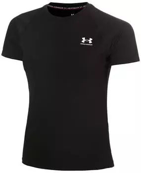 Under Armour HeatGear Authentics Compression T-Shirt (1365460) ultimate black/white