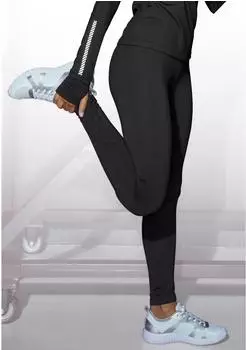 Lascana Thermoleggings mit reflektierenden Details (53525266) schwarz