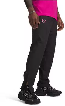 Under Armour Rival Woven Windbreaker Hose (1390150-008) ultimate black/pink frenzy