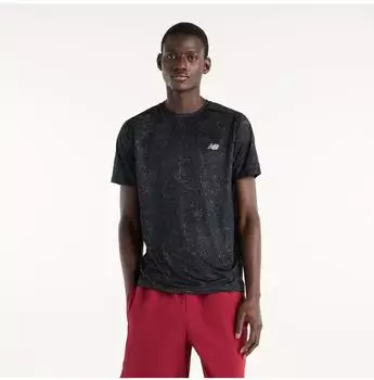 New Balance MT41222 Funktionsshirt mit Rundhalsausschnitt schwarz/grau