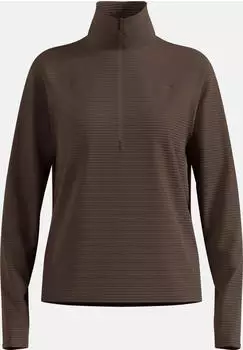 Odlo Essentials Mid Layer 1/2 Zip Langarm Rollkragen (316011) brown granite