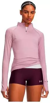 Under Armour Velociti Half Zip Langarm Lauf-Top (6013913) mauve pink/reflective