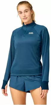 Brooks Thermal Reflective 1/2 Zip Damen (221786-427) blau