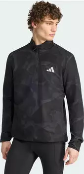 adidas Adi365 Half Zip Laufshirt langarm black/five grey (Herren) (KH1037)