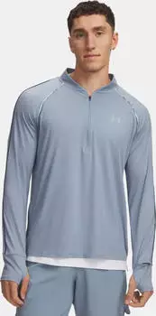 Under Armour Velociti 1/2 Zip Laufshirt langarm blue wind/reflective (Herren) (6013909-448)