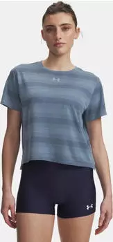 Under Armour Velociti Laufshirt kurzarm blue wind/reflective (Damen) (6009540-448)