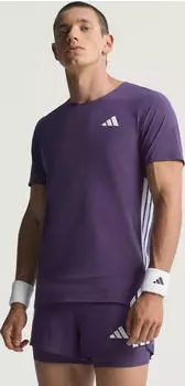 adidas Adizero Running Laufshirt kurzarm aurora plum (Herren) (JV7171)