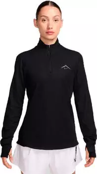 Nike Trail Dri-FIT 1/4-Zip Laufshirt langarm black/anthracite/flat silver (Damen) (HJ2248-010)