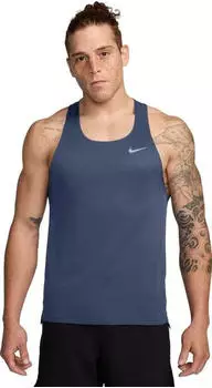 Nike Fast Dri-FIT Laufshirt &auml;rmellos diffused blue (Herren) (FN4229-491)