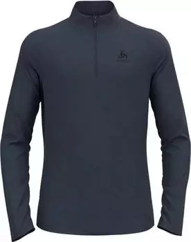 Odlo Essentials Ceramiwarm Midlayer Half Zip Laufshirt langarm india ink melange (Herren) (542742-21053)