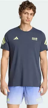 adidas BMW Berlin Marathon 2026 Laufshirt kurzarm night grey (Herren) (KG8208)