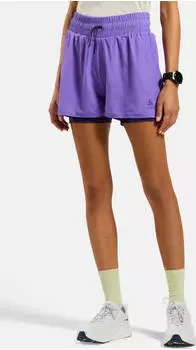 Odlo Zeroweight 3 Inch 2-in-1 2.0 Laufhose kurz afterparty/eclipse (Damen) (323931-21129)