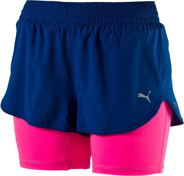 Puma Running Damen Blast 2in1 Shorts true blue knockout pink (2017)