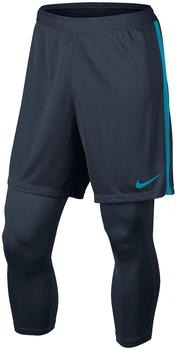 Nike Herren Short Dry Squad 2in1 K (859910-454) Armory Navy/Armory Navy/Lt Blue Lacquer