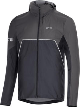Gore R7 Partial Gore-Tex Infinium Hooded Jacket black/terra grey