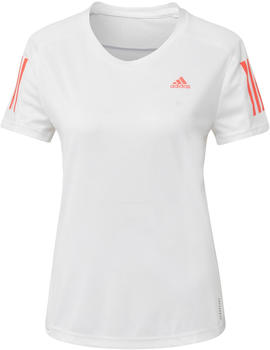 Adidas Own The Run T-Shirt Women white/signal pink/coral